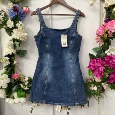 Insight Womens  Size S Mini Dress Blue 