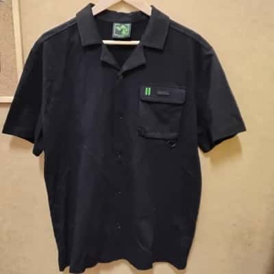  Mens Razer Polo Shirt Black / Green Size L