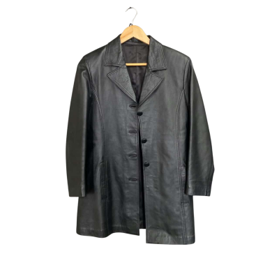 Dormeuil England ikonoa Black Leather Jacket Women's size 8/10?