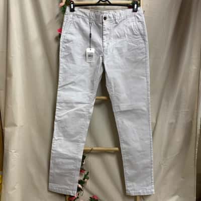 Mens Blaq Off White Slim Fit Size 32 RRP $79.95