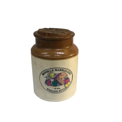 Vintage Monbulk Marmalade Jar as pictured Approx 8 x 14cm