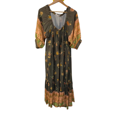 Jaase Womens Dress Size 16 Brown / Orange / Pattern 