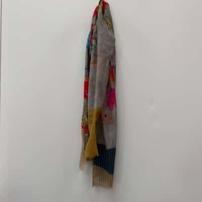 Floral Multicoloured Scarf - One Size 