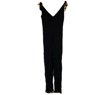  For Love and Lemons Womens Size S Jumpsuit Black with Tie straps