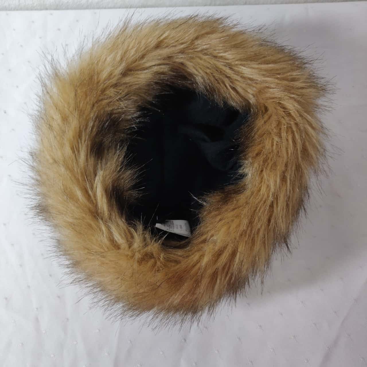 2OZ Womens Fluffy Brown/Black Faux Fur 