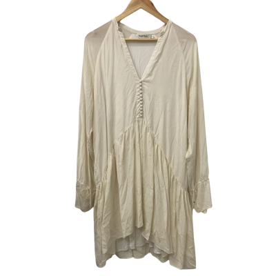 Magali Pascal Womens  Size L Long Sleeve Dress Cream 