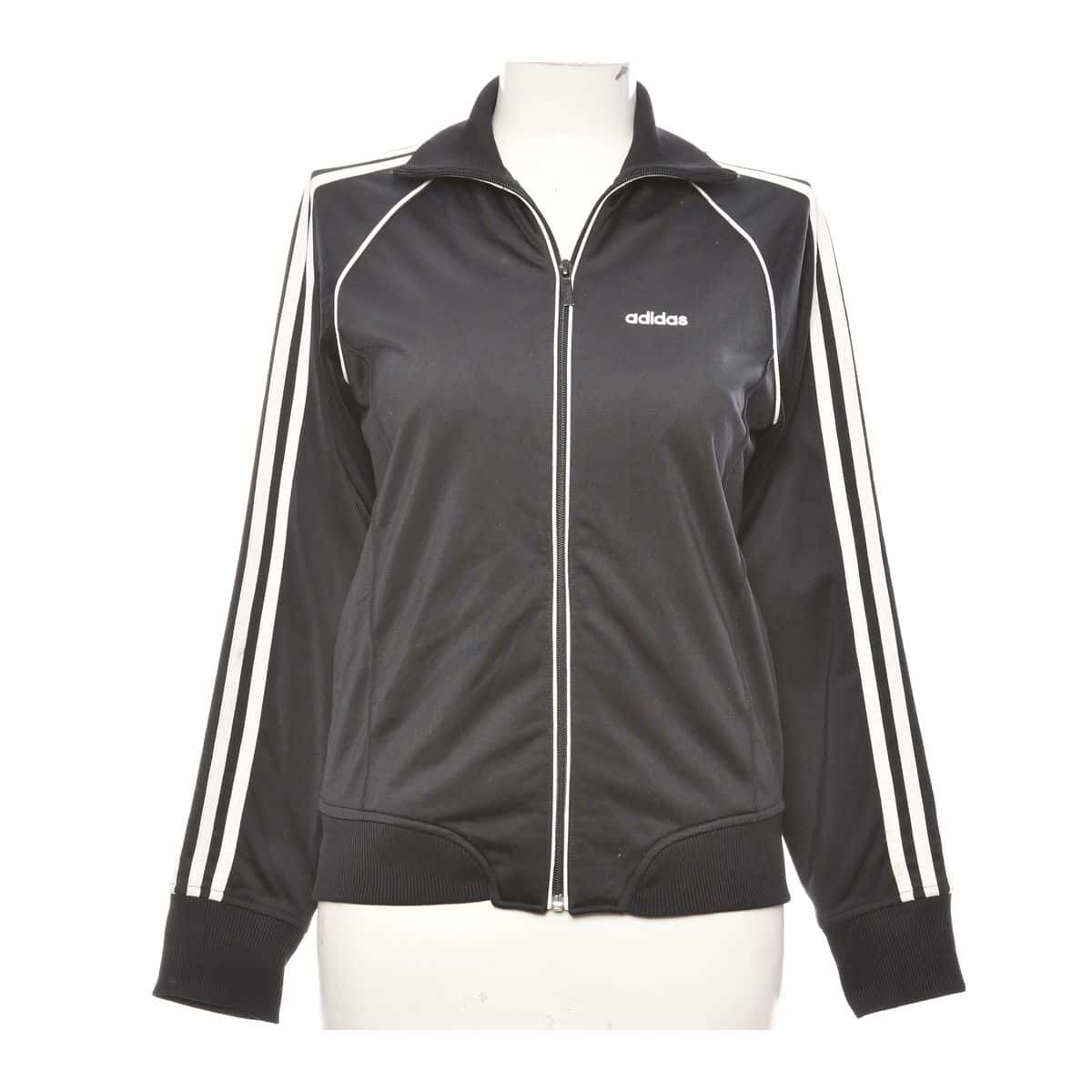 Adidas Womens Size SM Front Zipper Performance Track Jacket Black(s)