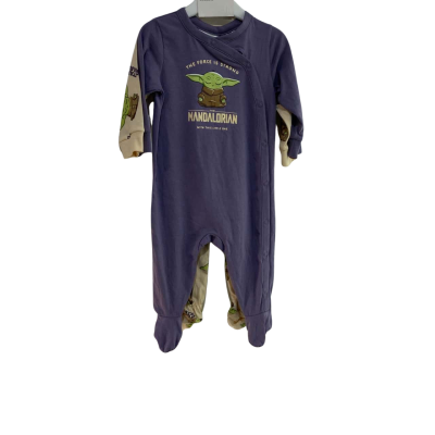 H&M Kids Star Wars 2-Pack Printed Cotton All-In-One Pyjamas  