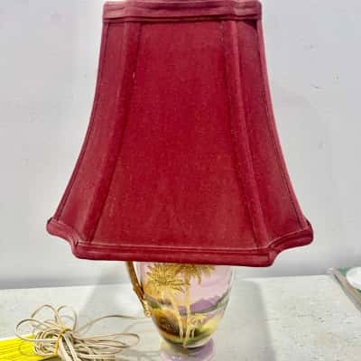Vinrage Art Deco Noritake Hand Painted Gold Guilded Lamp- just stunning 