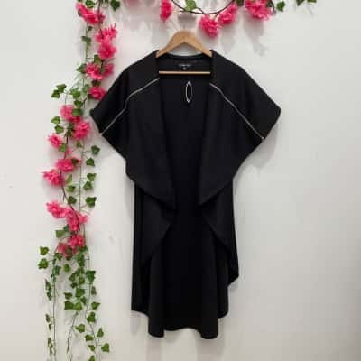 Caroline Morgan Womens Vest Size 10 / 12 Black  