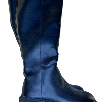  Womens Knee-high Boots Size 9 Black  