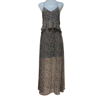Zara Basic Womens  Size S Maxi Dress Floral / Multicoloured 