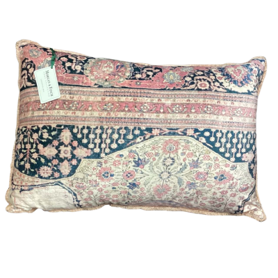 Morgan & Finch Pink / Blue Valour Scatter Cushion - 60 x 40cm