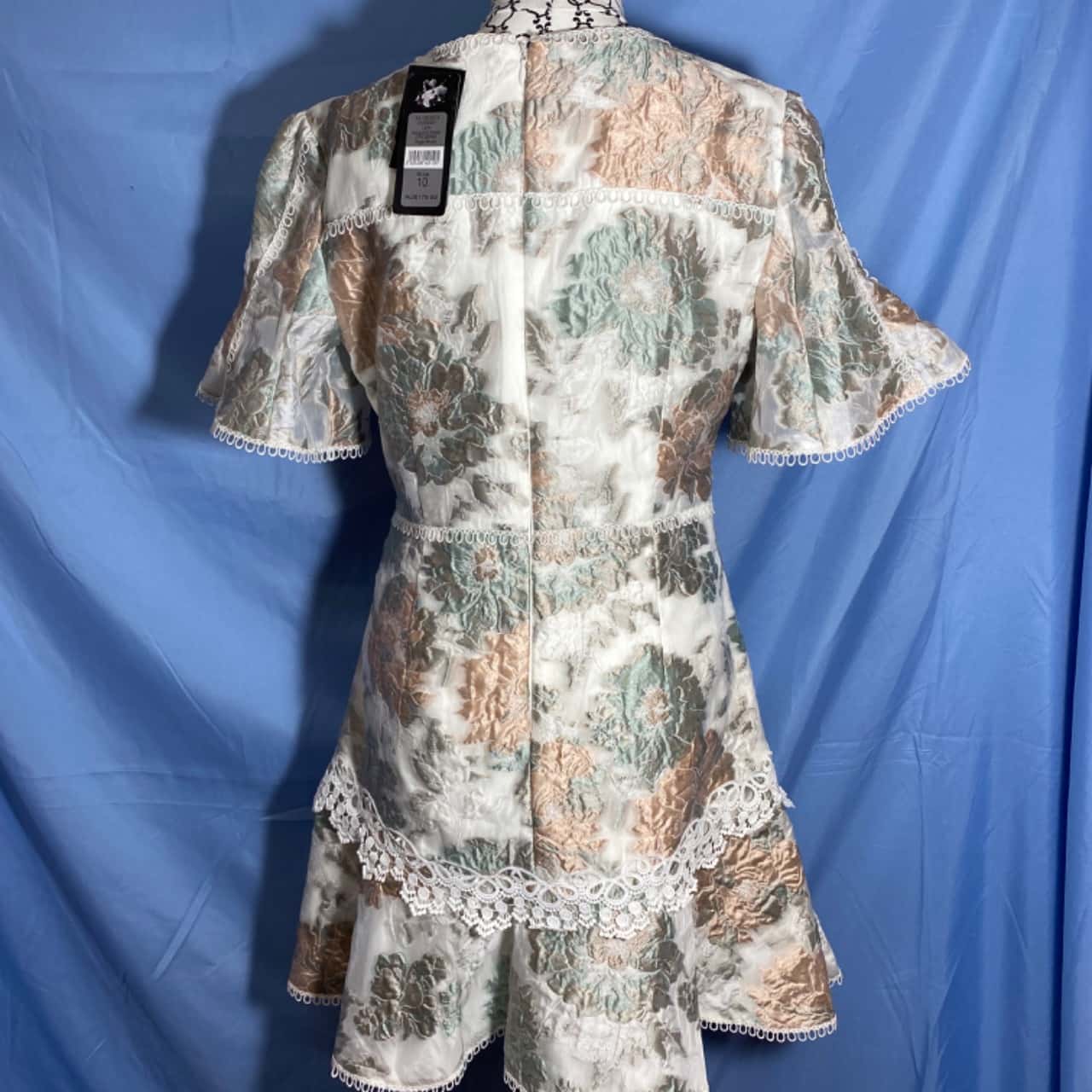 BNG Women Flower Embossed Dress Cream 1000 - Chattanooga main image 1