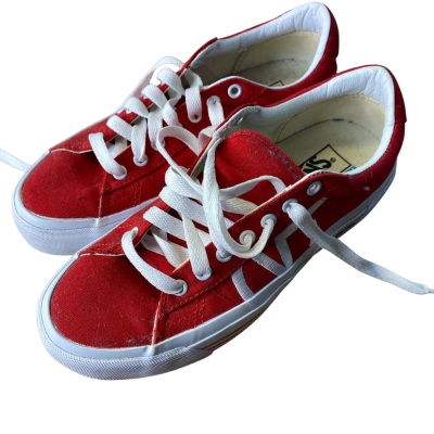 Vans Unisex  Size 8 / 9.5 Red / White Shoes  
