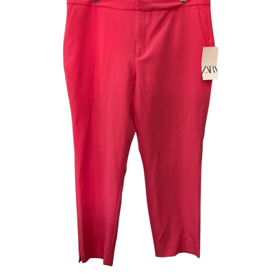 Zara Womens  Size 44 Slim Fit Pants Pink  