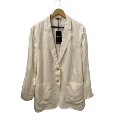 Hugo Boss Womens  Size 16 Relaxed Fit Blazer Cream 