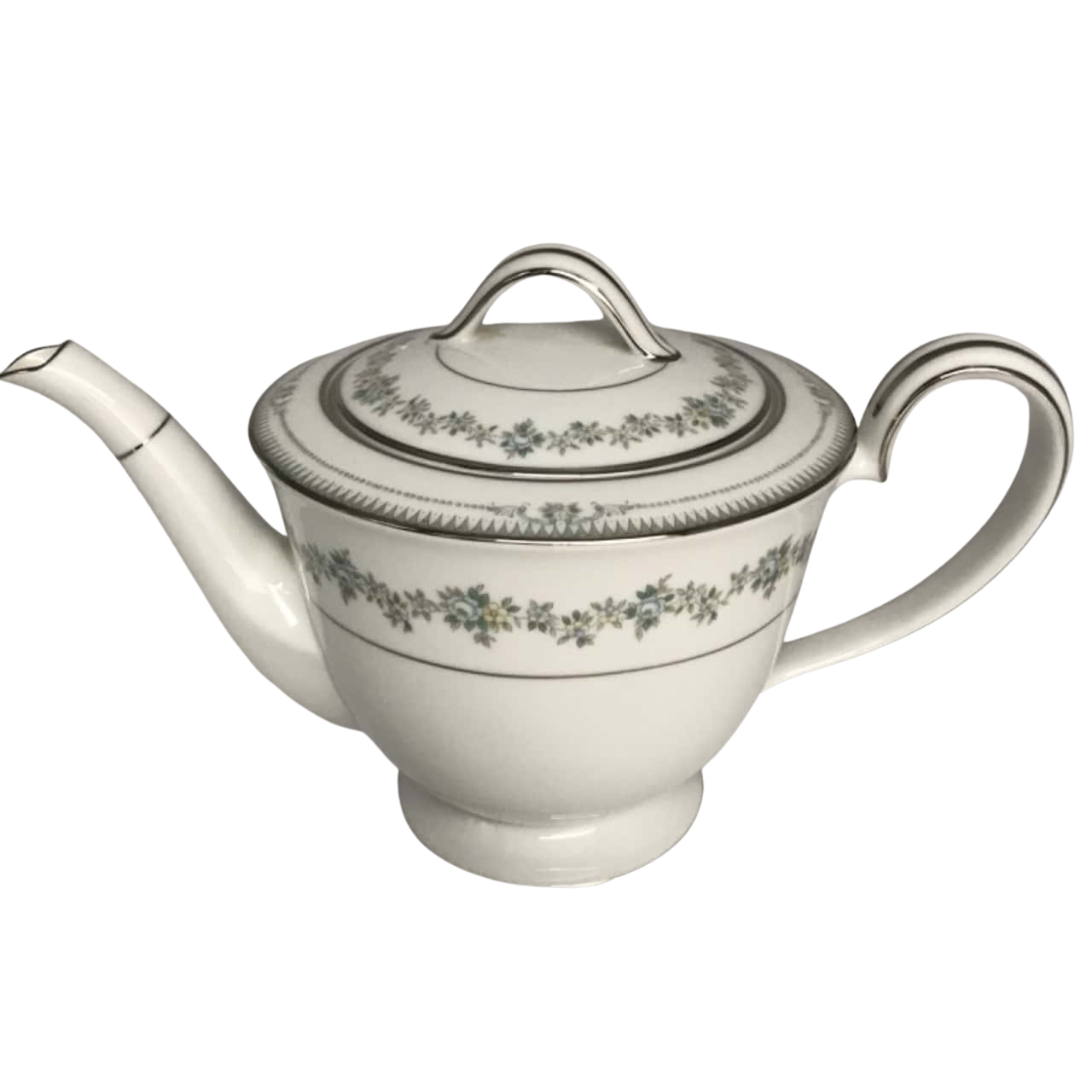Noritake China Teapot + lid 6011 Norwood US Design Pat. 187146.(s)