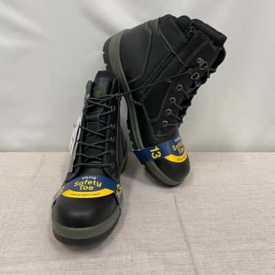 Anko Mens Safety Toe Work Boots Size 13 Black RRP$79