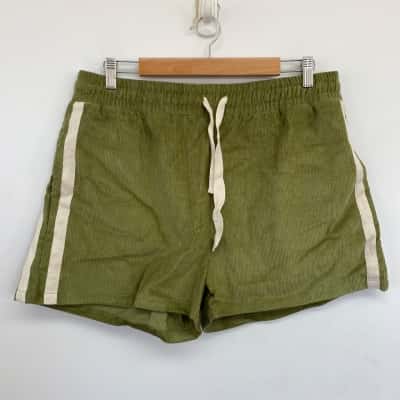 Salty Shreds Green Cord Skate Shorts  Size XXL 