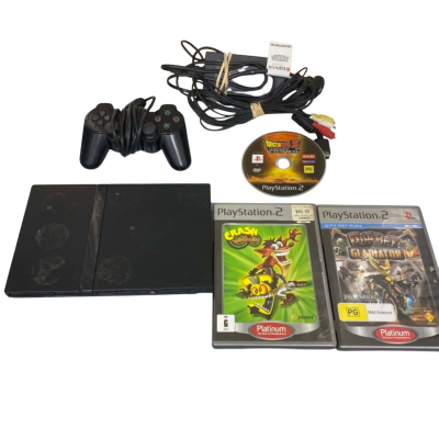 Sony PS2 PlayStation 2 Slim w games