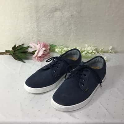 Colorado Mens Size 12 Dark Blue Canvas Lace up Casual Shoes