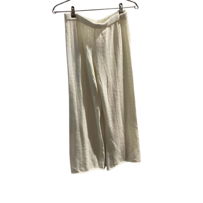 Glassons Womens  Size M KNITTED Flared Pants Cream RRP $49.99