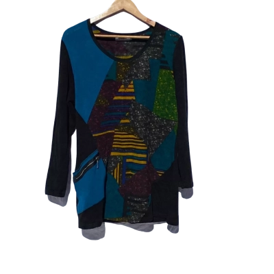  Womens Multicoloured QIOR XL Long Top 