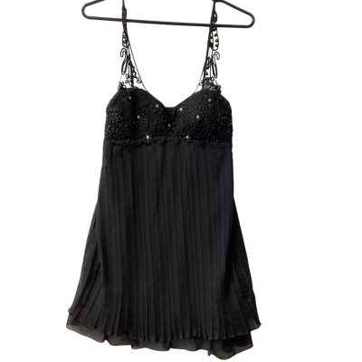  Womens  Size 10 Mini Dress Black  F