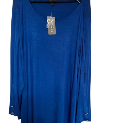 Autograph Womens  Size L Long Sleeve Top Blue 