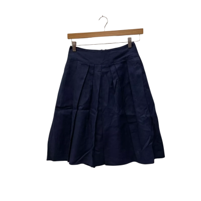 Jigsaw Womens  Size 6 Midi Skirt / Pleated Skirt Navy Blue 