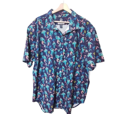  Staghorn Outfitters Mens Size XXL Hawaiin Shirt Multicoloured / Navy Blue 