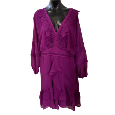 City Chic Womens  Size S Casual Dress Purple 