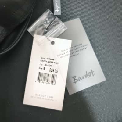 As New Bardot Womens Size 8 Black Rider Pants 