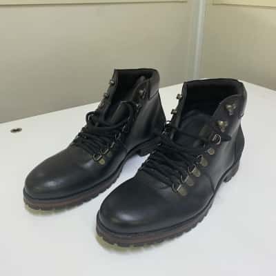 Topman Mens black Jackson hiker boots Size 10 / 44 