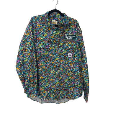 BNWT Trademutt bunnings Size XL Long Sleeve Shirt Multicoloured 