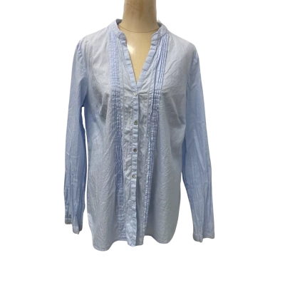 Sportscraft Womens  Size 14 Long Sleeve Shirt Blue 