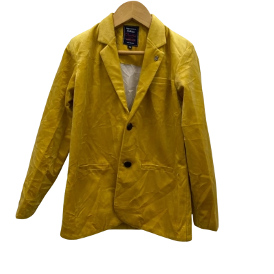 Charles Kids Velvet Blazer Size 6 Yellow 
