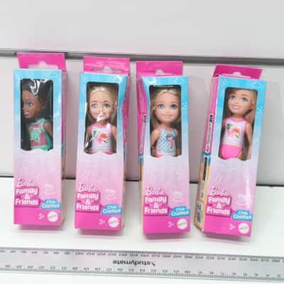 4x Mini Barbie Dolls PreOwned As Is 