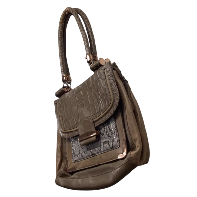 Mimco Womens Leather Handbag with Snake Design