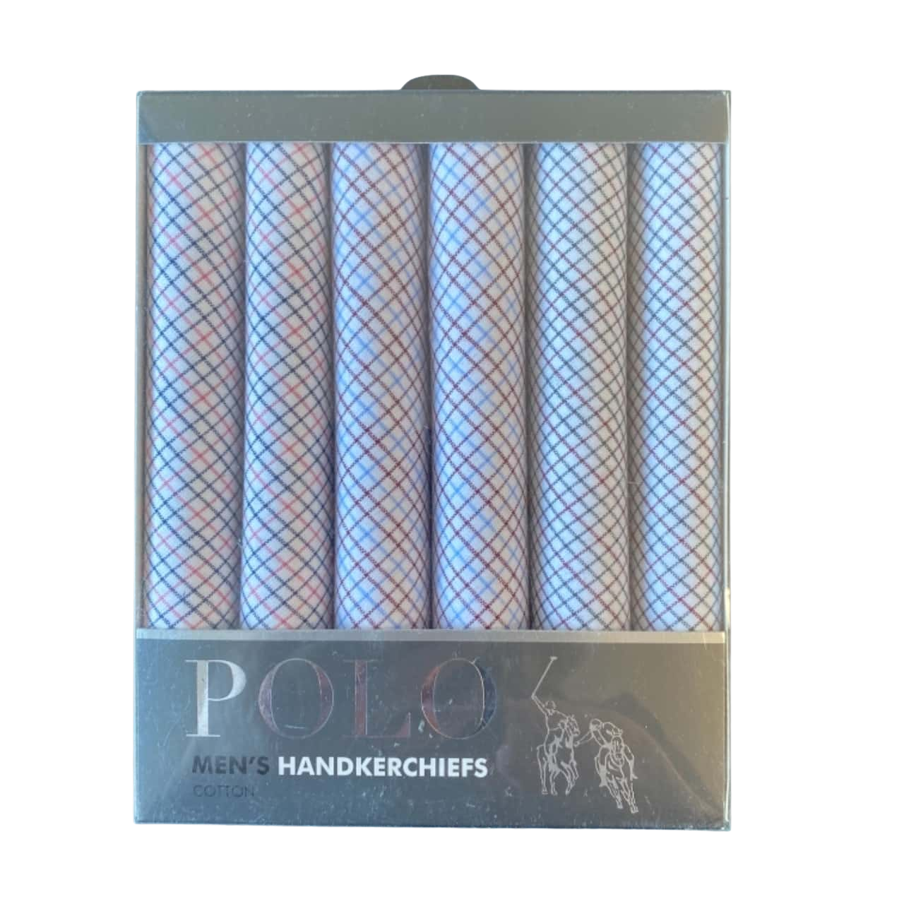Checked Handkerchief Polo Men's Checked Handkerchief Box Of 6 - New In Box(s)