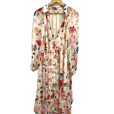 Witchery Womens  Size 6 Floral Dress Green / Pink  