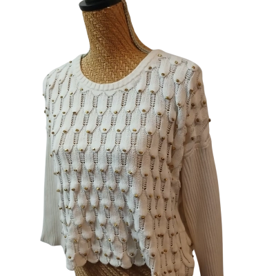 Sass & Bide Womens  Size XXS Jumper Off White 
