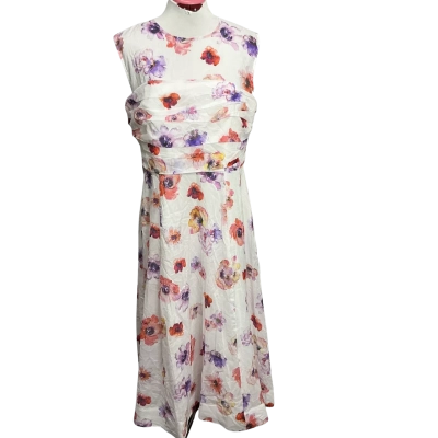 Cue Womens  Size 14 Floral Dress Floral / White 