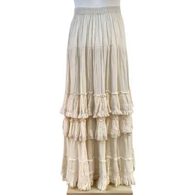 Ruby Street Womens Size M / S Maxi Skirt Beige 