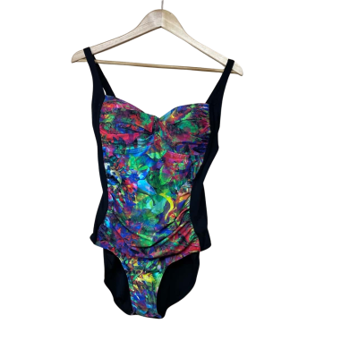 Brand New - Sunseeker Kaleidoscope Cross Front Onepiece - Size 12