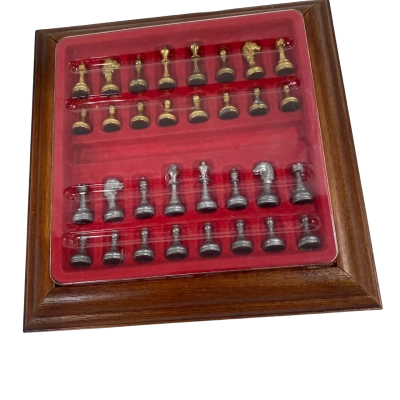 Vintage Travel Chess Set, with magnetic pieces