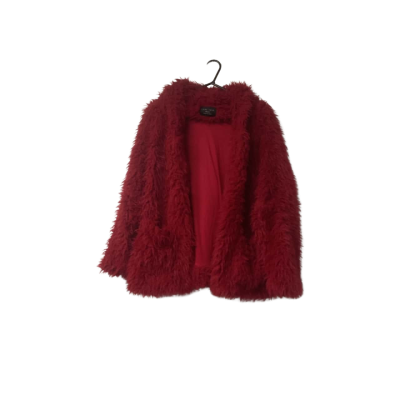 Women’s Love Tree  Size M Fur Coat Red 