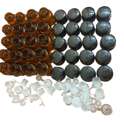 Apothecary tiny bottles x 20