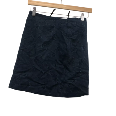 Vintage Rockmans Womens  Size 10 Mini Skirt Navy Blue 